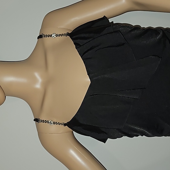 Speechless Little Black dress Juniors Large NWT MSRP $46 Jeweled Straps Prom - Picture 3 of 16